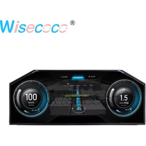 Wisecoco 12.3 inch Irregular 1920×720 IPS LCD screen 780 nits Mini LVDS 20 pins for Automotive Display