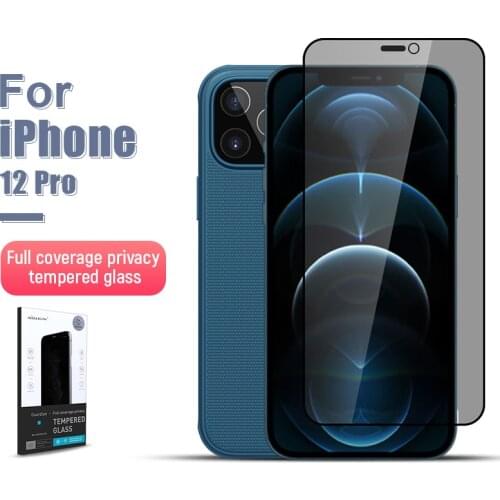 Nillkin Privacy Screen Protector for iPhone 12 Pro Max Tempered Glass Screen Protector for iPhone 12 / 12 Pro /12 Mini Anti-spy