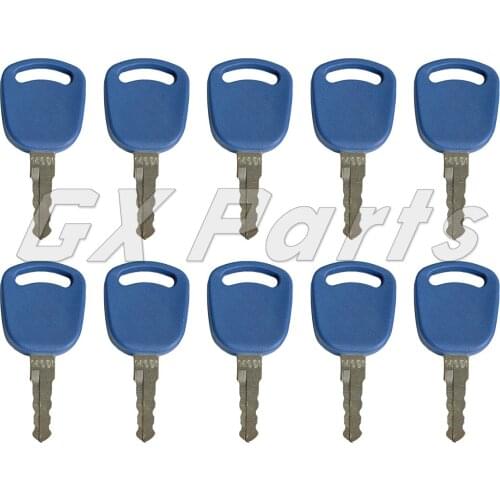 10PCS 14601 Ignition Keys 82030143 82003267 For Case-IH New Holland Ford Tractors TL100 TL90 TS90 TS115A 5640 6640 7740 8260