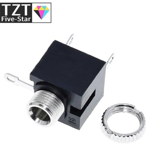 10Pcs Good Quality 3.5mm Female Audio Connector 3 Pin DIP Headphone Jack Socket Mono Channel PJ-301M PJ301M