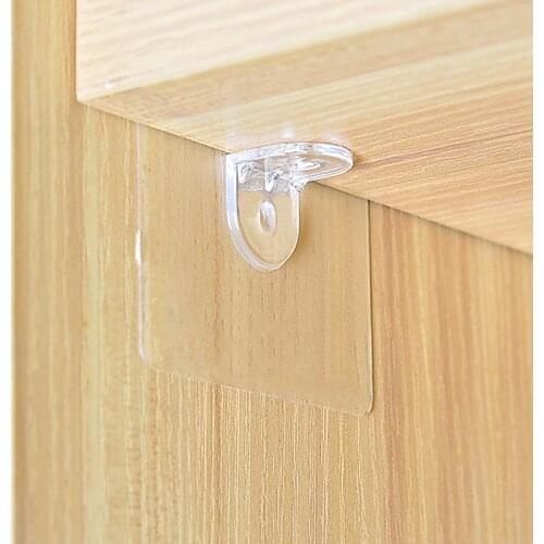 4/6/8/10Pcs Shelf Support Adhesive Pegs Plastic Closet Cabinet Shelf Support Clips Wall Hanger For Kitchen Bathroom Accessories