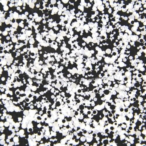 500Gram/lot Round Glitter Black White colors Shiny Metallic Nail Art Resin Slime Decoden Supplies 1mm2mm3mm Mixed YMP-20