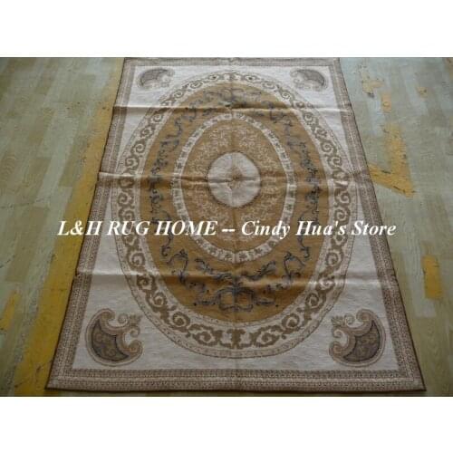 Free Shipping 4'x6' Needlepoint carpet/rugs 100% New Zealand Wool Floral