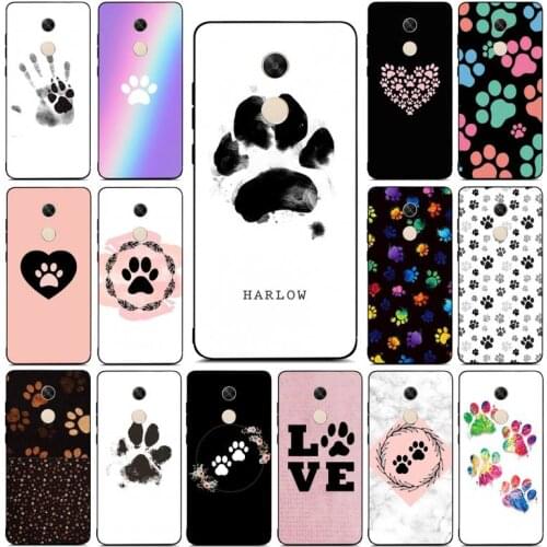YNDFCNB Best Friends Dog Paw Phone Case for RedMi note 4 5 7 8 9 pro 8T 5A 4X case
