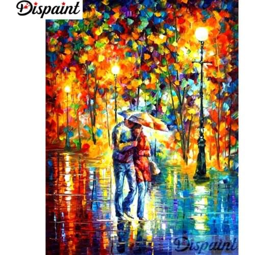 Dispaint Full Square/Round Drill 5D DIY Diamond Painting "Color tree" Embroidery Cross Stitch 3D Home Decor A11541