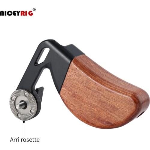 Niceyrig (Left) Wooden Side Handle with Arri Rosette Mount