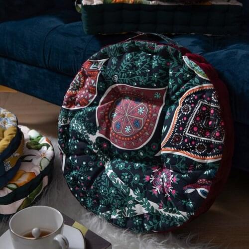 Simple Geometric Seat Cushions Thickened Anti-slip Throw Pillow Warm Sleeping Butt Pads Tatami Mattress Bedroom Decor