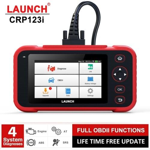 LAUNCH CRP123i OBD2 OBDII Code Reader Scanner Engine ABS Airbag Transmission OBD Automotive Scanner Multilingual Free Update