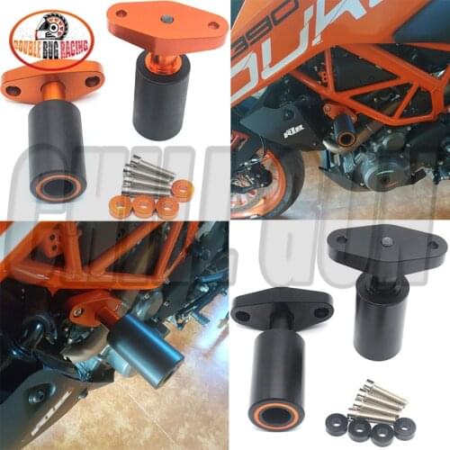 Motorcycle CNC Frame Sliders Anti-fall Protection Rod Anti-drop Plastic Body Anti-drop Fits For DUKE 200/125/390 2012-2018