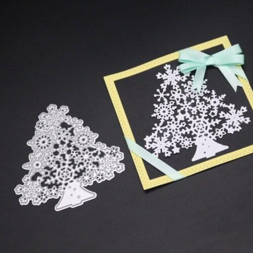 Snowflake Christmas Tree Metal Cutting Dies Stencils DIY Scrapbooking Photo Album Decorative Embossing Crafts Template 2019
