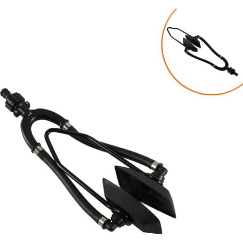 Universal Dual Water Feed Rectangular Muff Motor Flusher for Boats ​new