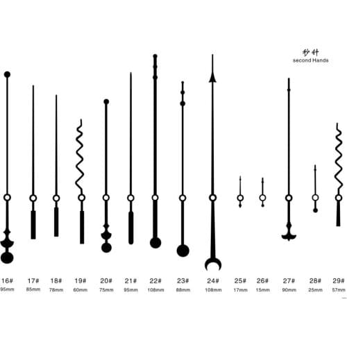 High quality Silent large wall Clock Quartz Movement Mechanism Black and Red Hands Repair Kit Tool Set With Hook Saat