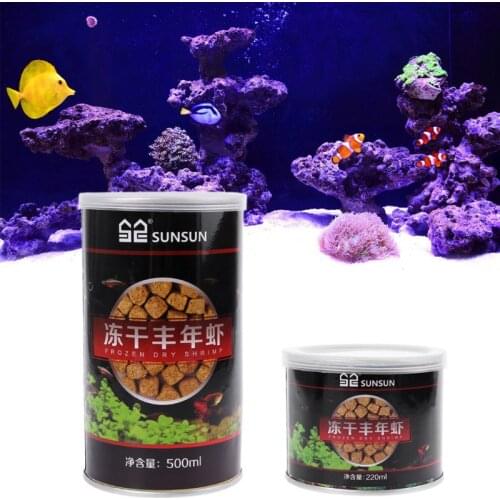 Aquarium Freeze Dried Shrimp Eggs Blocks Tropical Marine Fish Food Nutrition