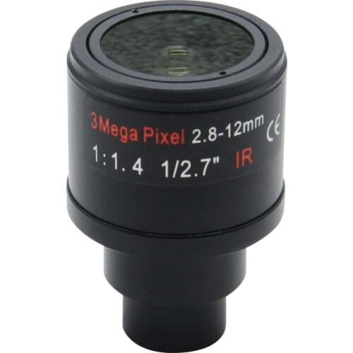 3mp format1/2.7 1/3 1/4 F1.8 2.8mm-12mm D14 mount Fixed Iris Manual Focus zoom lens