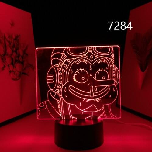 Anime Figure Pirate Usopp 3D LED Night Light for Child Birthday Gift Bedroom Decoration Lamp Manga Acrylic Table Light