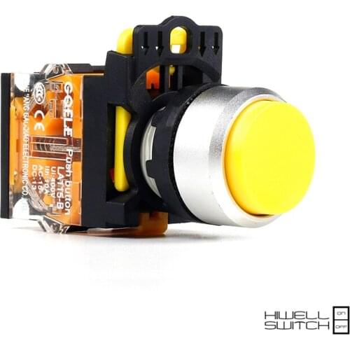 5 PCS Push button switch Extended button Latching OR Momentary Waterproof IP65 LA115-B2-11HT-R