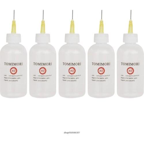 5 Pcs Empty Glue Bottle Precision Tip Applicator Bottles for Paper Quilling DIY Craft Scrapbooking Cake Household Tools Dropship