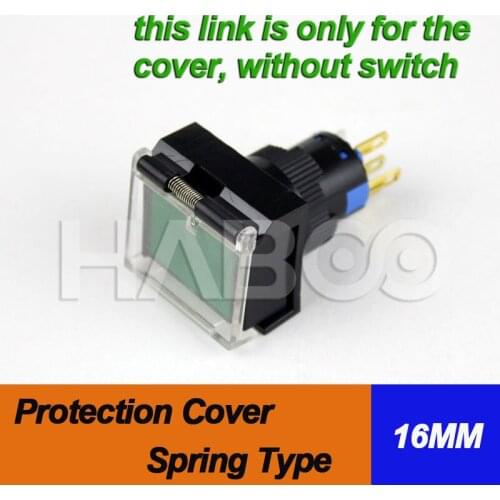 5pcs PACKING shipping free 16mm rectangular spring type protection cover light switch cover switch safety cover