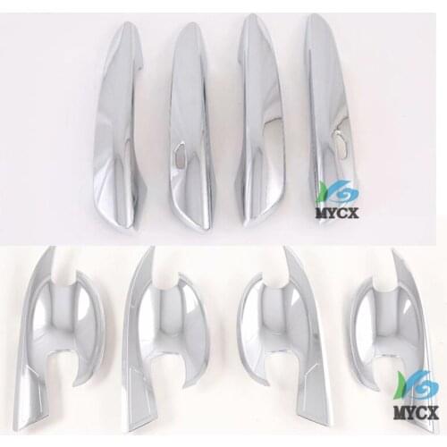 8PCS ABS Chrome For Mazda CX-30 CX30 2020 2021 ABS Chrome car door handle cover exterior accessories