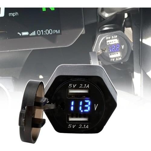 For BMW R1200GS Adventure Adv R1250GS F850GS F650GS F750GS Dual USB Power Port Interface Charger Adapter Socket Display Plug