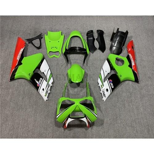 Motorcycle accessories for Kawasaki Ninja 636 Zx-6r ZX-6R 2003-2004 ABS green body fairing kit, Zx6r ZX6R 03 04 full car fairing