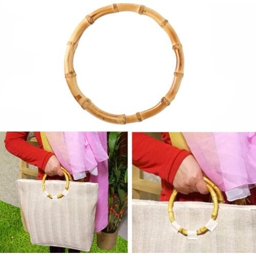DIY Bamboo Handle For Bag High Quality Handmade Bag Handle Bamboo Round Handle Bag Hardware For Handbag DIY Bag Accessories