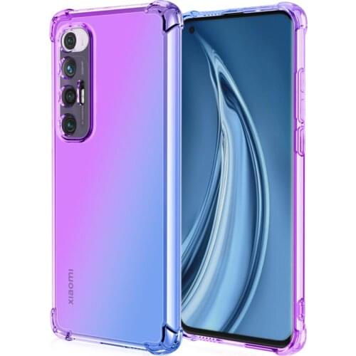 Gradient Soft Anti-scratch TPU Case for Xiaomi Poco X3 NFC Pro F3 Mi 11 10S 10T Lite Redmi Note 10 4G 9T K40 Phone Bag