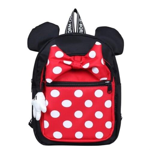Disney Mickey mouse Childrens School Bag Kindergarten Boy Girl Baby Backpack Minnie Cute Plush Bag Cartoon Backpack Kids Gifts