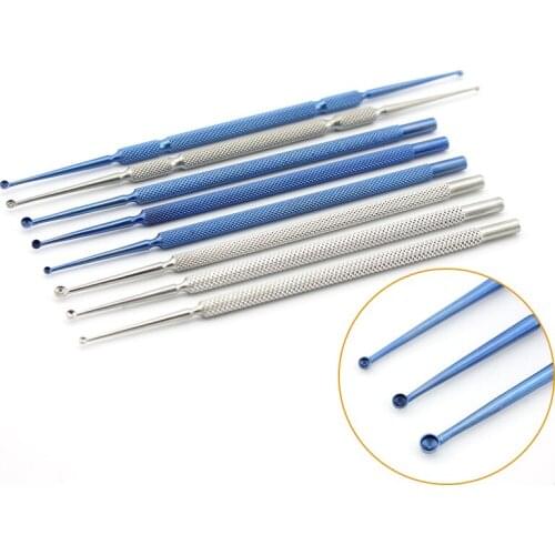 Titanium/Stainless Steel Forceps Chalazion Curette Micro ophthalmic Eye Surgical Instrument