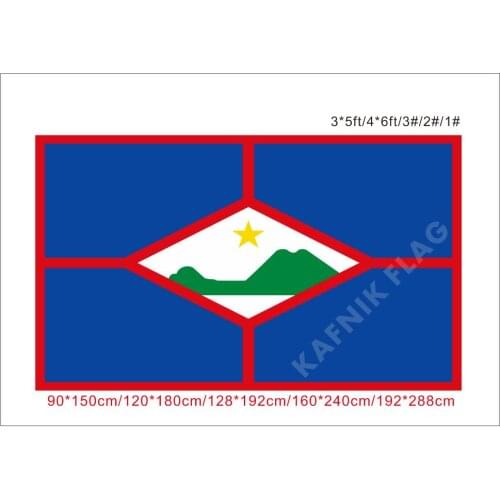 KAFNIK,60*90cm/90*150cm/128*192cm/192*288cm (2*3ft/3*5ft)Holland Flag of Sint Eustatius for Event/party/home Decorative Flags