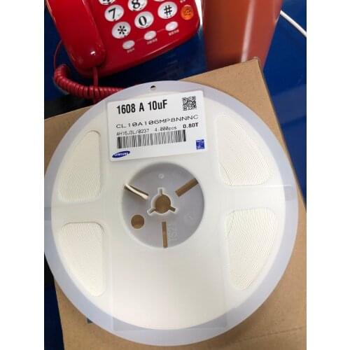 CL10A106MP8NNNC 0603 SMD ceramic capacitor 10V 10UF ±10% X5R spot CL10A105KO8NNNC SMD capacitor 0603 105K 16V 10% X5R 1UF