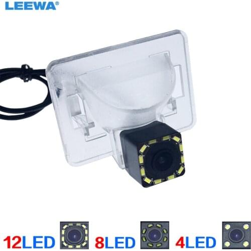 LEEWA HD Car Backup Rear View Camera With 4LED/8LED/12LED Light For Mazda 5 Reversing Camera #CA4854