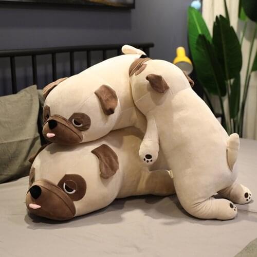 Cute Plush Pug Toy Soft Stuffed Plush Animal Shar Pei Soft Doll Dog Plush Toy Pillow Kids Toys Birthday Gift for Girlfriend