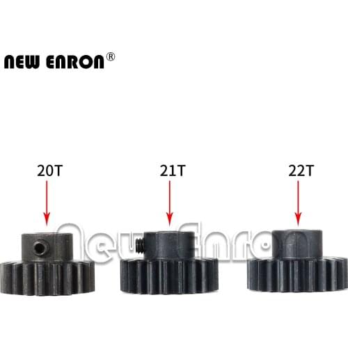 NEW ENRON M1 modulus 5mm inner diameter 20T / 21T / 22T Black steel metal Pinion Motor Gear For 1/10 Rc Model Car Motor