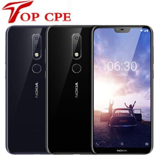 Original Nokia X6 Android SmartPhone 5.8" 18:9 Snapdragon 636 Octa Core 3060mAh 16.0MP+5.0MP Camera Fingerprint ID Mobile phone