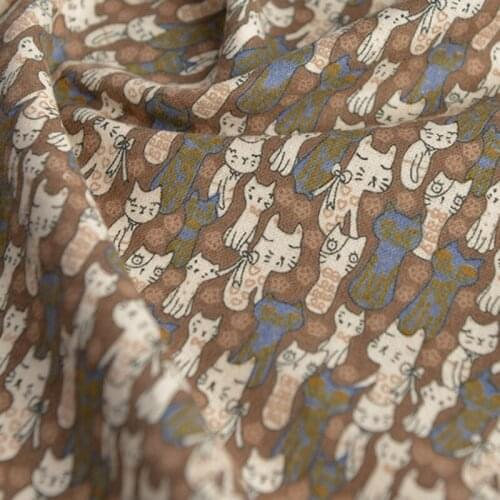2021 Autumn Winter Brushed Cotton Fabric For Sewing Children Clothes Dress Shirt Patchwork Needlework Handmade DIY Material