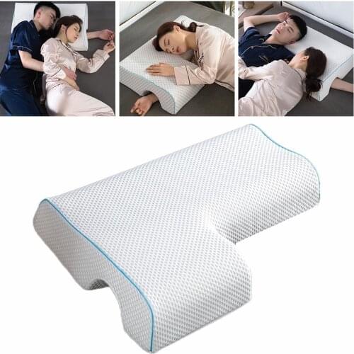 Couple Pillow Anti-pressure Hand Memory Foam Pillow Cuddle Sleep Side Sleeper Pad Protection Cervical Reduce Neck Arm Pain