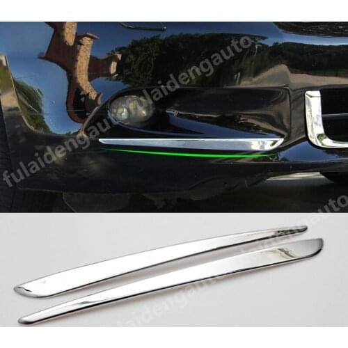 2pcs For Honda Accord 8th Sedan 2008-2010 ABS Chrome Front bumper fog lights trim strips Car Styling Accessories