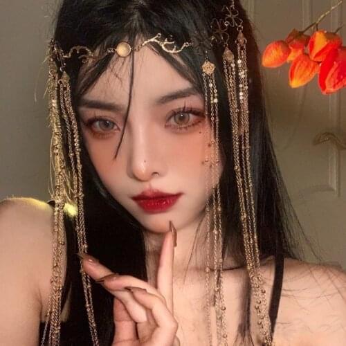 Luxury Wedding Headpiece Gold Color Bridal Head Chain Tiara Hair Jewelry for Women Rhinestone Forehead Headband Accessories Gift