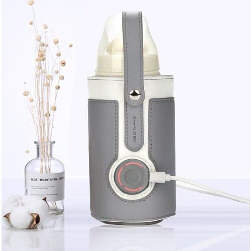 Heated baby bottle cooler bag USB travel milk food heating thermostat portable baby bottle warmer bottle bag