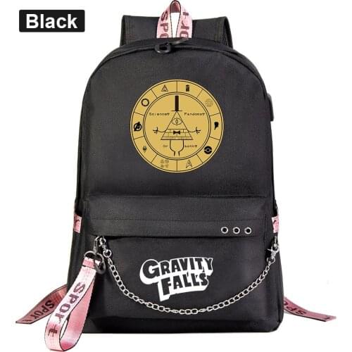 Gravity Falls School Bags for Teenage Girls Boys Usb Backpack Capacity Women Book Bag School Bag Youth Leisure