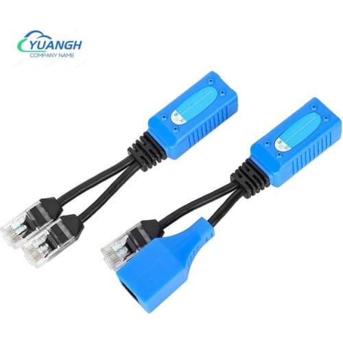 5 Pairs RJ45 POE Combiner Splitter Two Cameras Use One Network Cable POE Injector Adapter Cable For IP Camera