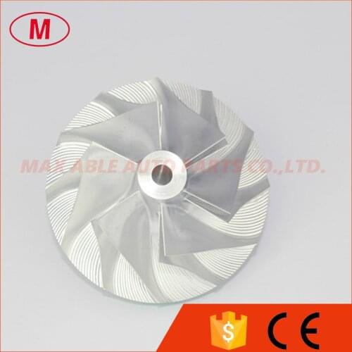 T04E 48.56/74.99mm 6+6 blades 442293-0009 turbo billet/milling/aluminum 2024 compressor wheel for 452003-0001/452072-0002
