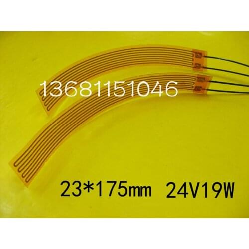 10Pieces Thin heater sheet polyimide heating film bendable heating belt heater 23*175 24V19W