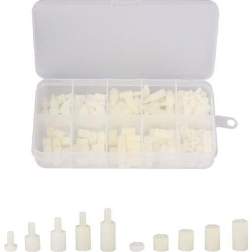 180Pcs Assorted M3 Female/Male Hex Nylon Standoff Spacer Column For PCB Motherboard Fixed Plastic Spacing Screws Set