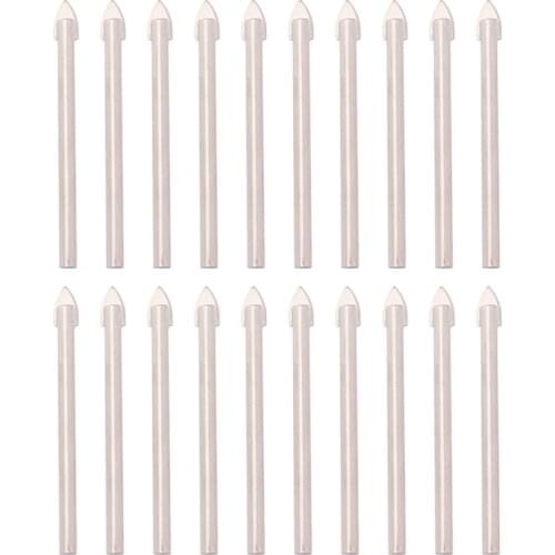 20pcs 6mm Tungsten Carbide Drill Bit Glass Tile China Ceramic Cake Stand Handles