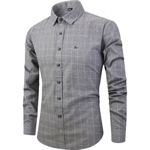 2019 Top Quality New brand Reserva aramy Long sleeve plaid roupas masculinas casual cotton plaid imitation cashmere shirt