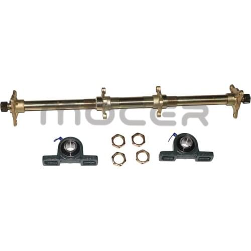 710mm rear axle with sprocket and hub mount for 50cc-125cc go-kart ATV four-wheel off-road vehicle modification parts