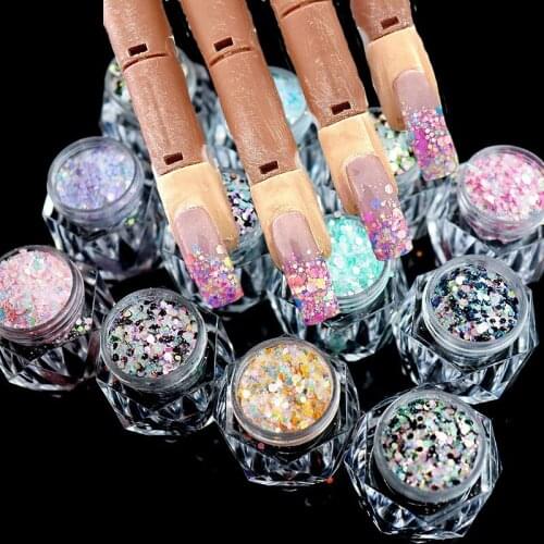 Candy Dreams- a chunky glitter Nail Powder 50G-015, 040.094 Hex & Diamond Ultra Premium Iridescent & Holographic Glitter