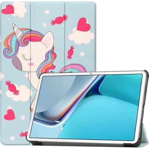 Book Flip Cover Case for Huawei MatePad 11 2021 Tablet with Stand + Stylus Pen Tempered glass film